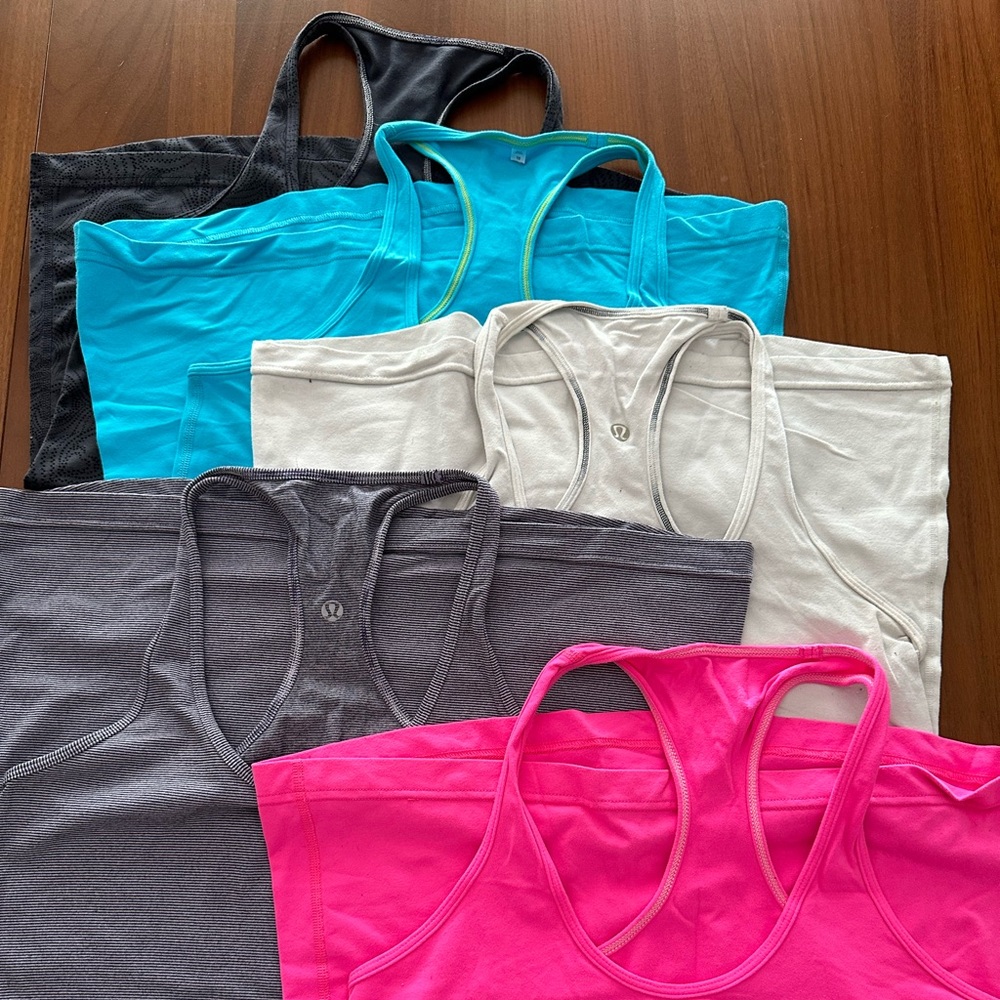 6 Lululemon Colorful Tank Tops Collection